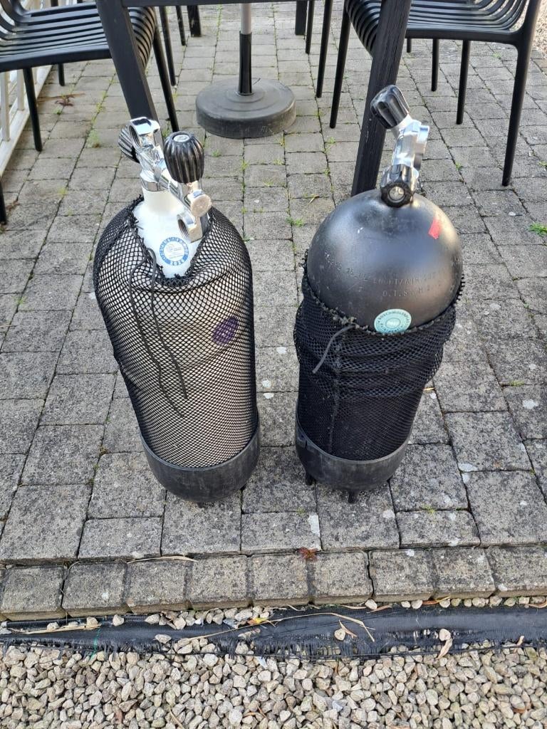 Duikflessen, Ophalen, Gebruikt, Duikfles