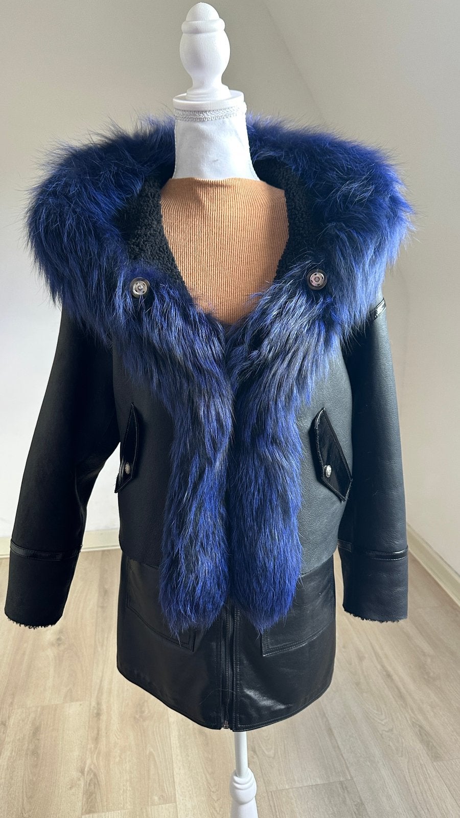 Schaapvacht jas, Kleding | Dames, Ophalen of Verzenden, Nieuw, Maat 36 (S), Zwart