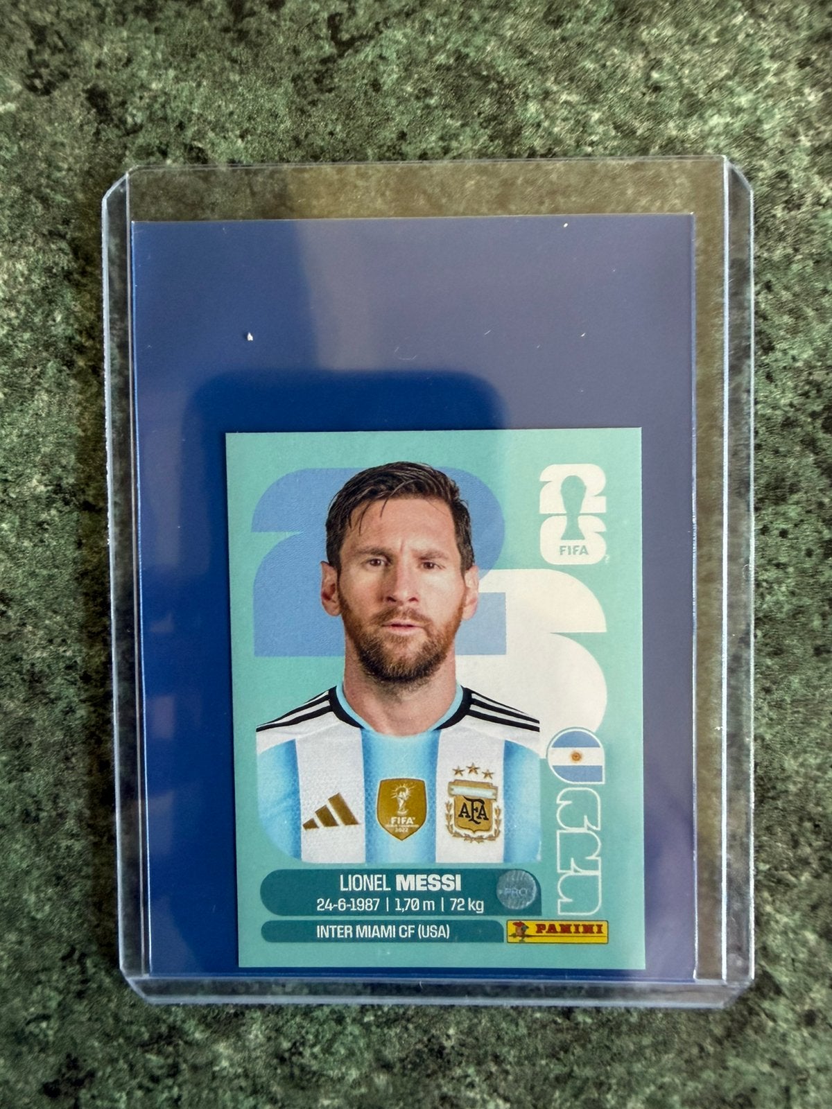 Panini World Cup 26 Messi en parfait état, Collections, Enlèvement ou Envoi, Neuf, Cartes de joueur