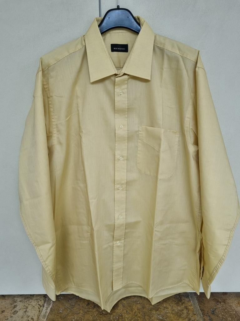 Geel/butter yellow hemd Roy Robson maat 44, Kleding | Heren, Overhemden, Roy robson, Geel, Ophalen of Verzenden, Zo goed als nieuw