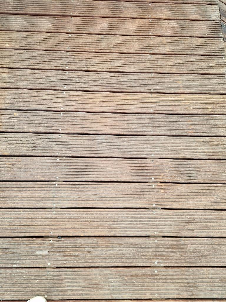 Houten terras planken, Tuin en Terras, Ophalen, Zo goed als nieuw, Planken, Hardhout