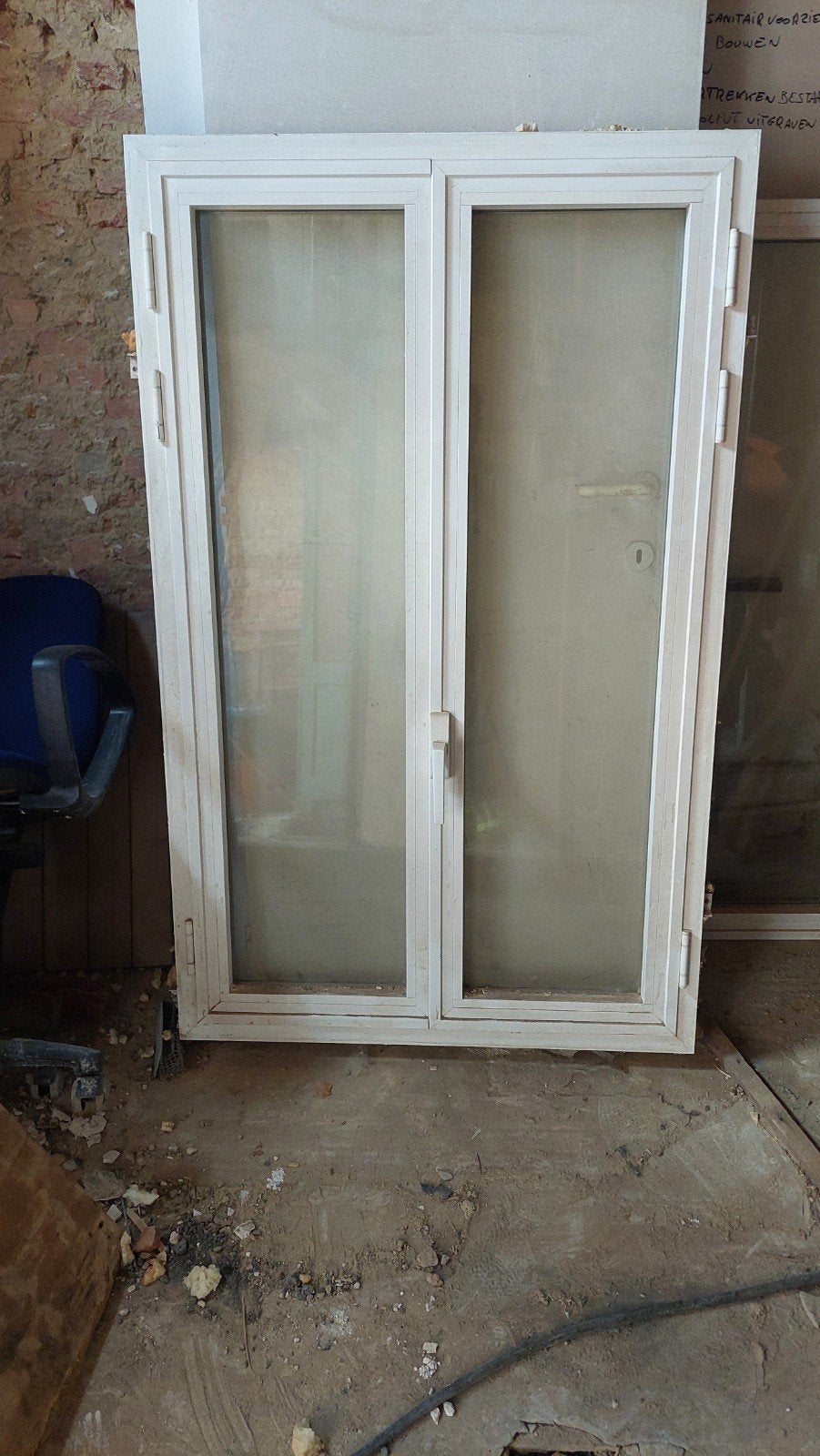 Gratis 2 alu ramen met dubbele beglazing 70x 160 cm, Bricolage & Construction, Enlèvement ou Envoi