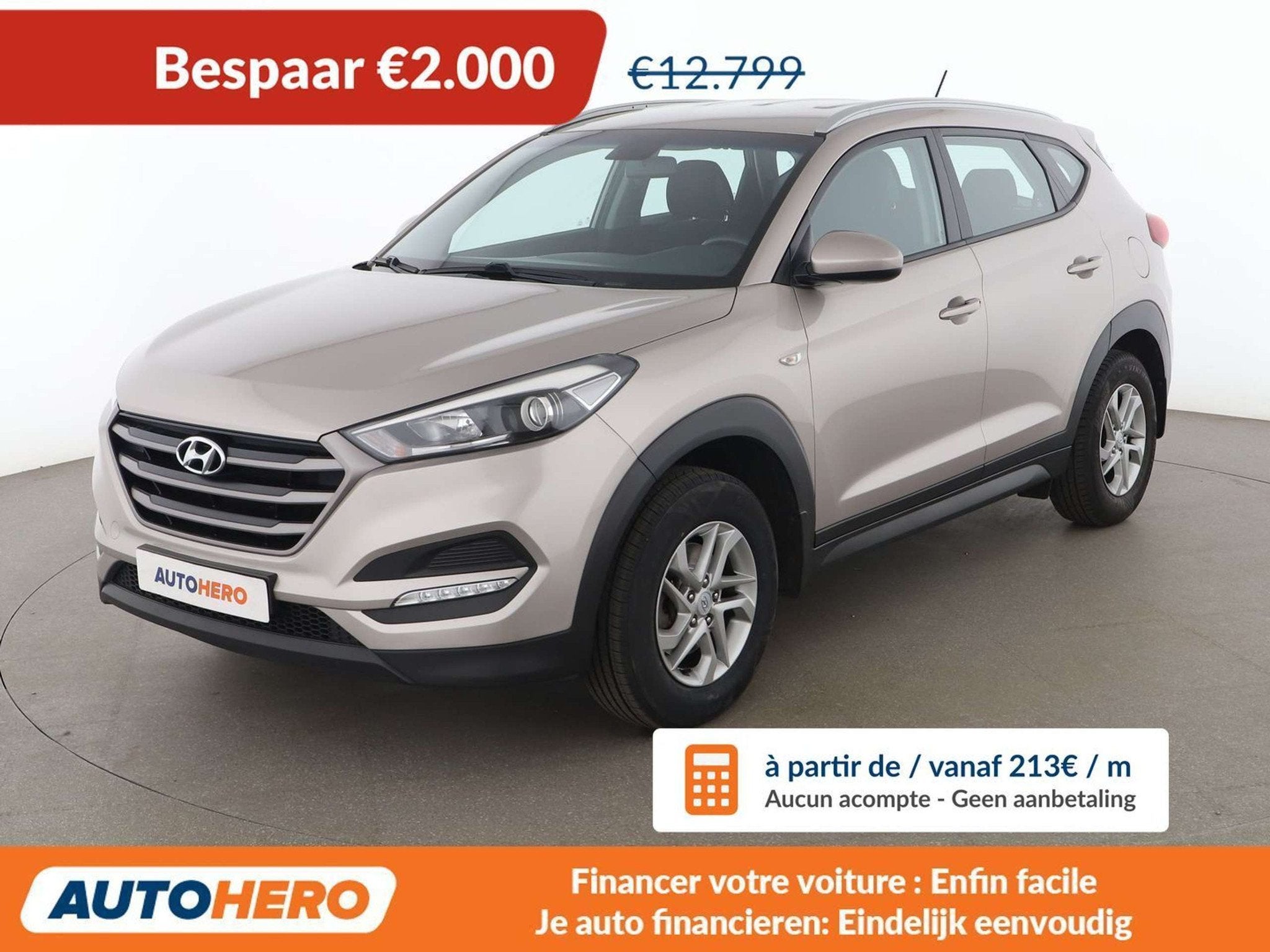 Hyundai Tucson 1.6 Advantage blue 2WD (bj 2016), Auto's, Voorwielaandrijving, Gebruikt, 1591 cc, https://public.car-pass.be/vhr/161b1dc6-bcfd-4d00-ac8c-f7e5e935f173