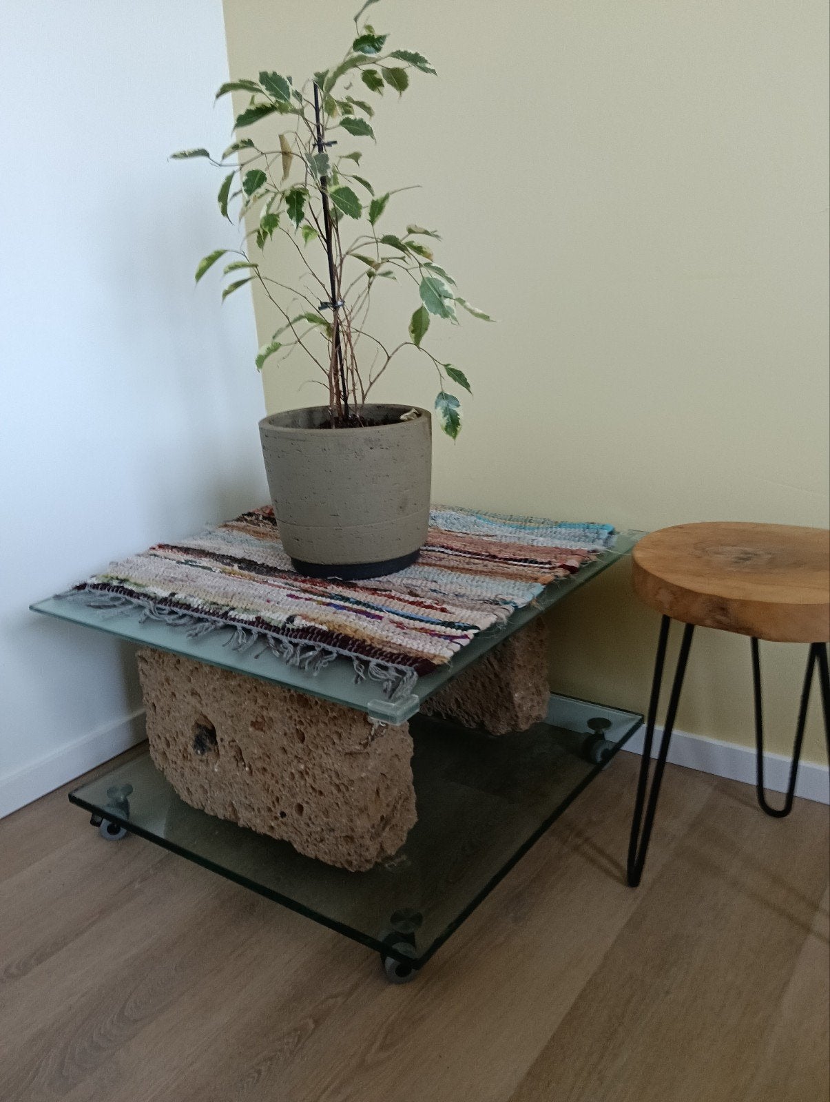 Glazen salontafel, Huis en Inrichting, Ophalen, Glas