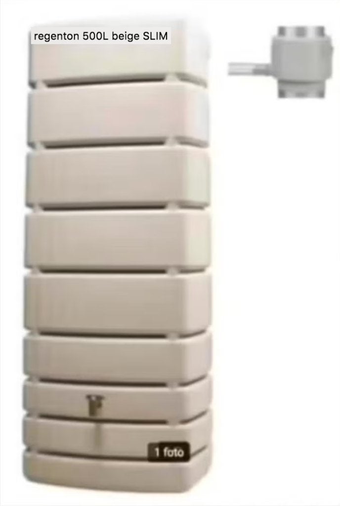 regenton 500L beige SLIM, Tuin en Terras, Ophalen