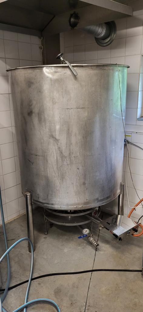 Conische inox rvs tank. Inhoud 750l., Ophalen, Fruitteelt, Melktechniek