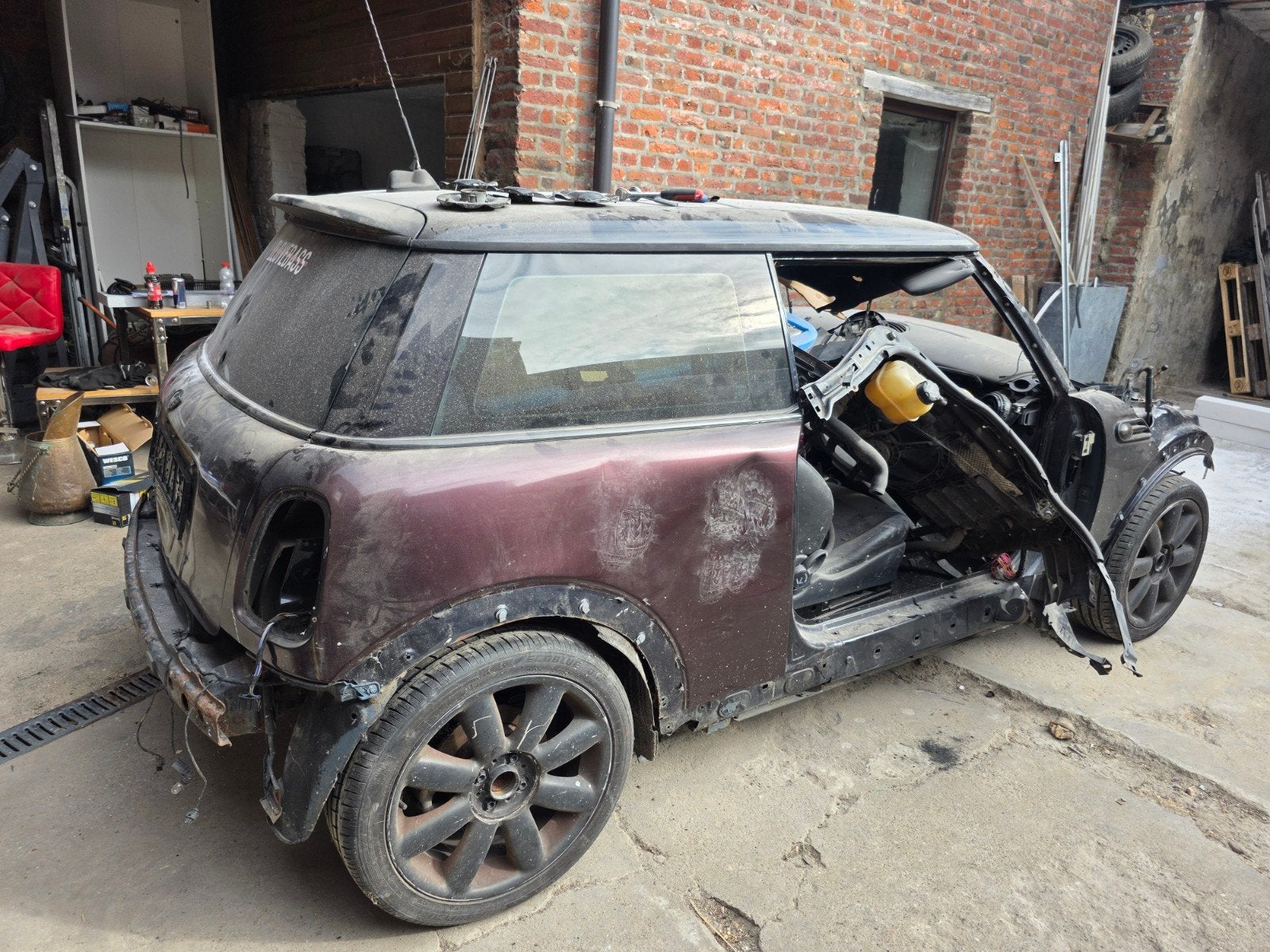 Caisse mini cooper s r56 pour pieces, Enlèvement, Mini