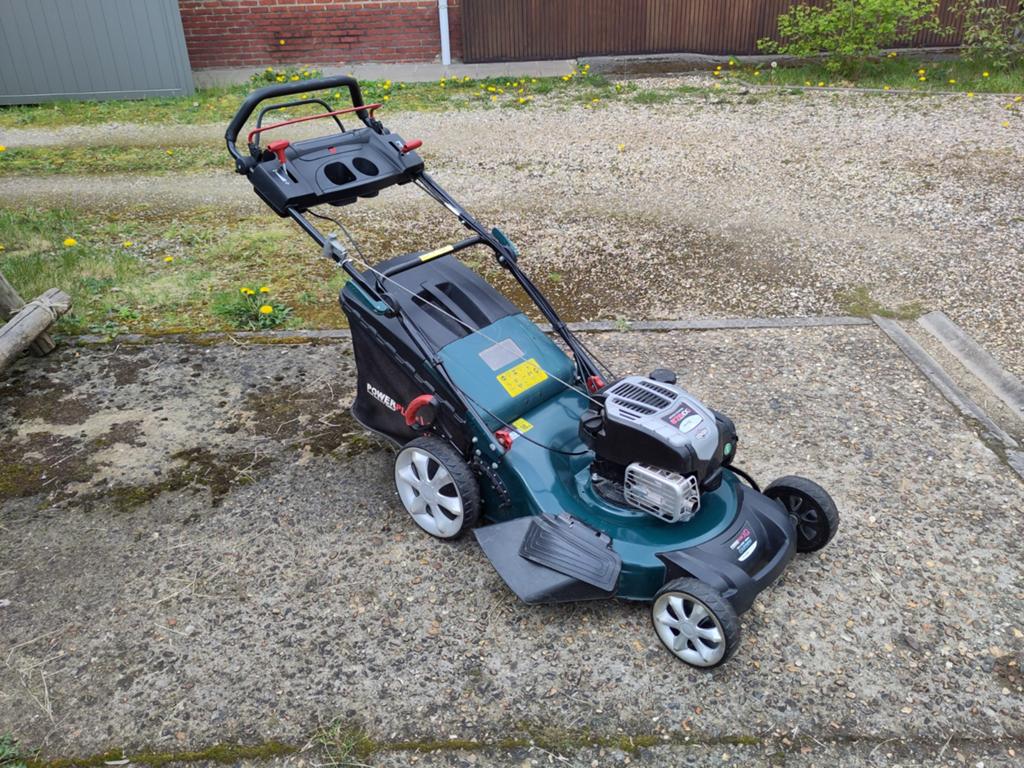 Benzine grasmaaier 56cm breed, Tondeuse rotative, Tondeuses à gazon à essence, Utilisé, Fonction de mulching