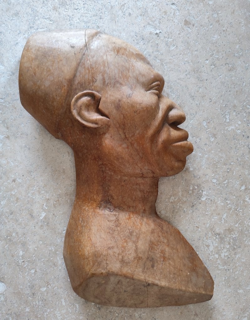 Congo (DRC), Fumba Luzitu: gesigneerde wandsculptuur. 1958, Antiek en Kunst, Ophalen of Verzenden