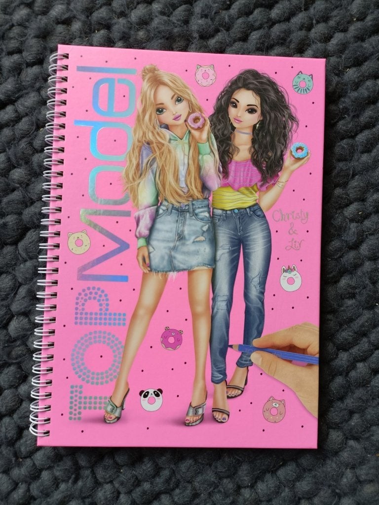 TOPModel kleur- en stickerboek Christy & Liv, Enlèvement, Neuf, Papier, Carnet de croquis ou à dessin
