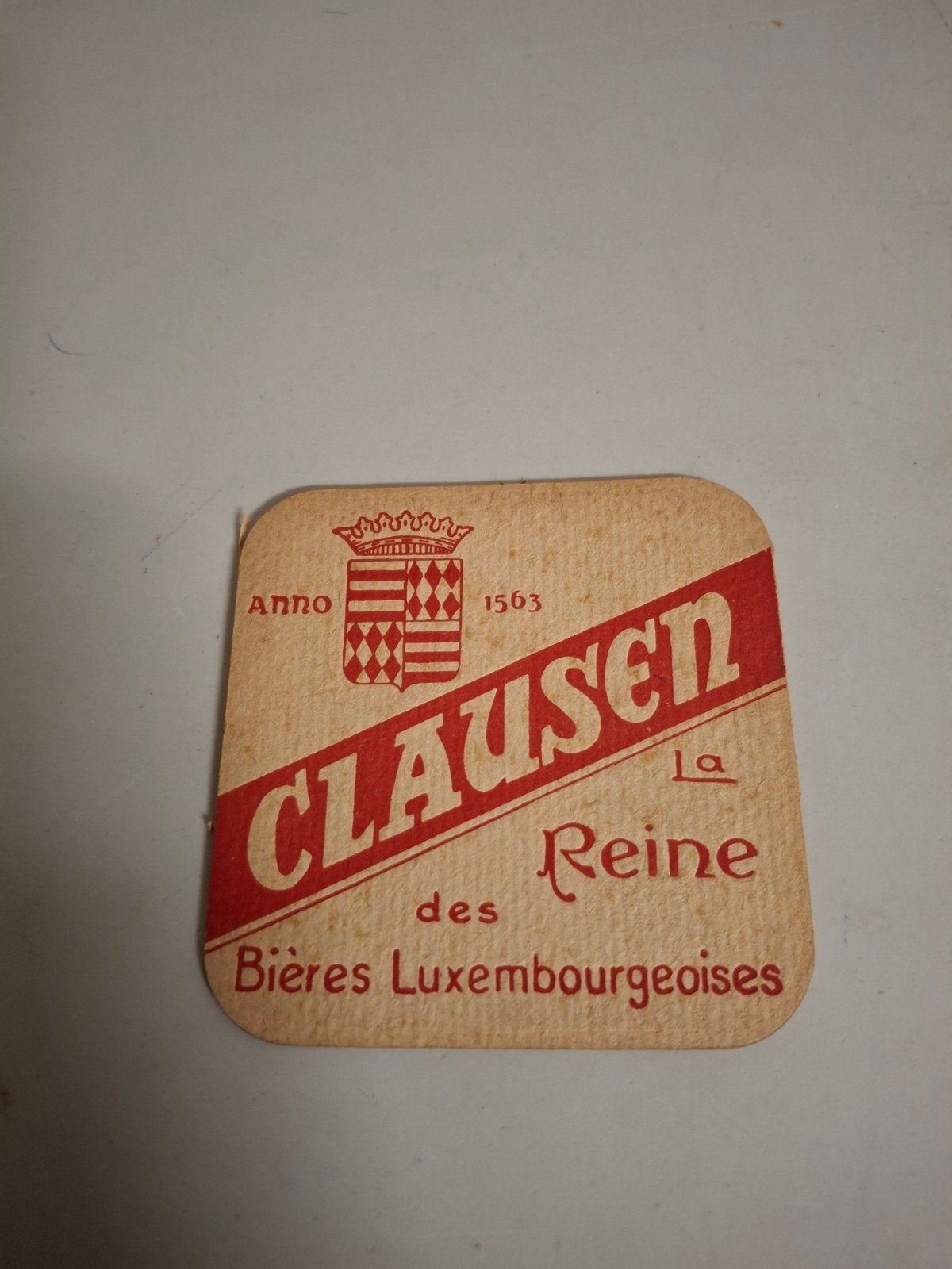 oud bierviltje clausen luxemburg recto verso, Collections, Enlèvement ou Envoi