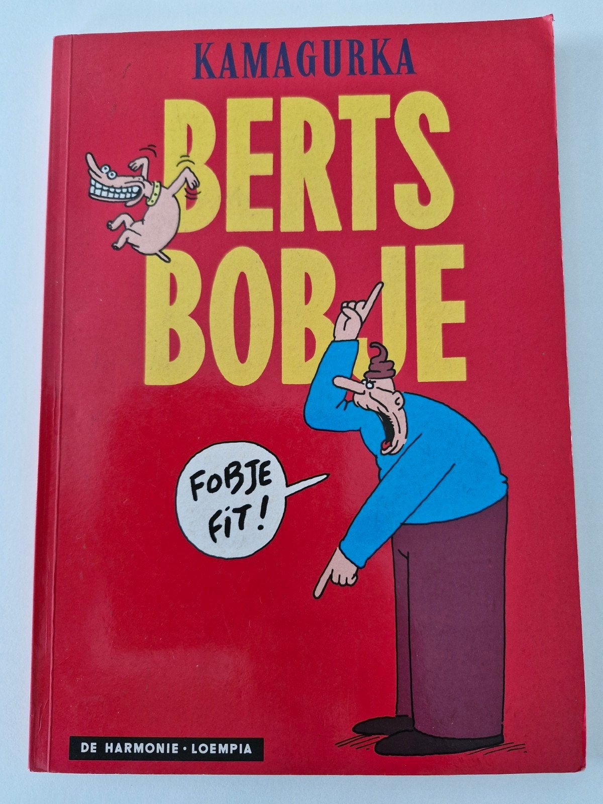 Kamagurka , Berts Bobje, strip 1e druk 1991, Boeken, Gelezen, Eén stripboek, Ophalen of Verzenden, Kamagurka