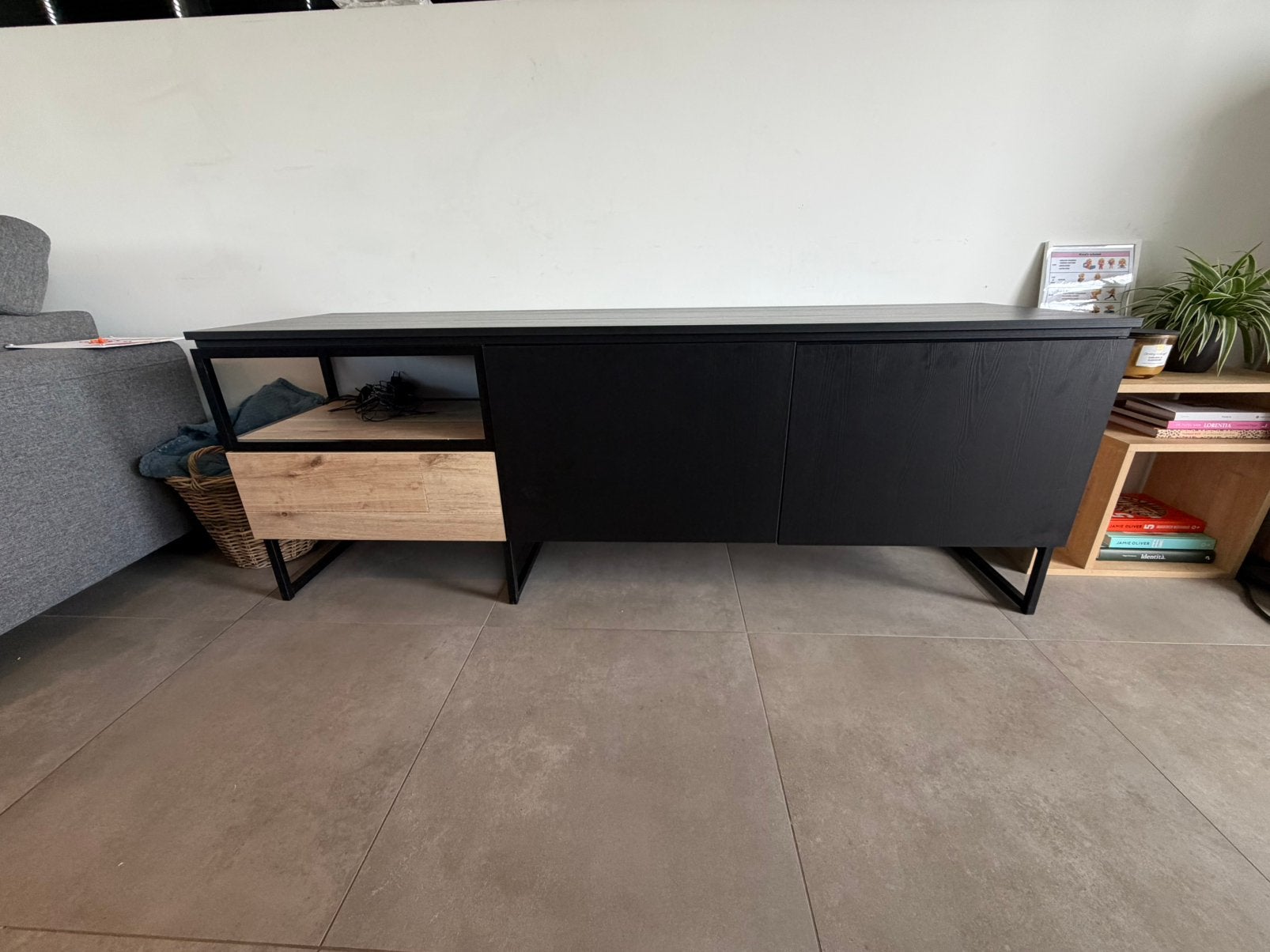 Moderne TV-kast, Teck, Moins de 100 cm, 150 à 200 cm, Enlèvement