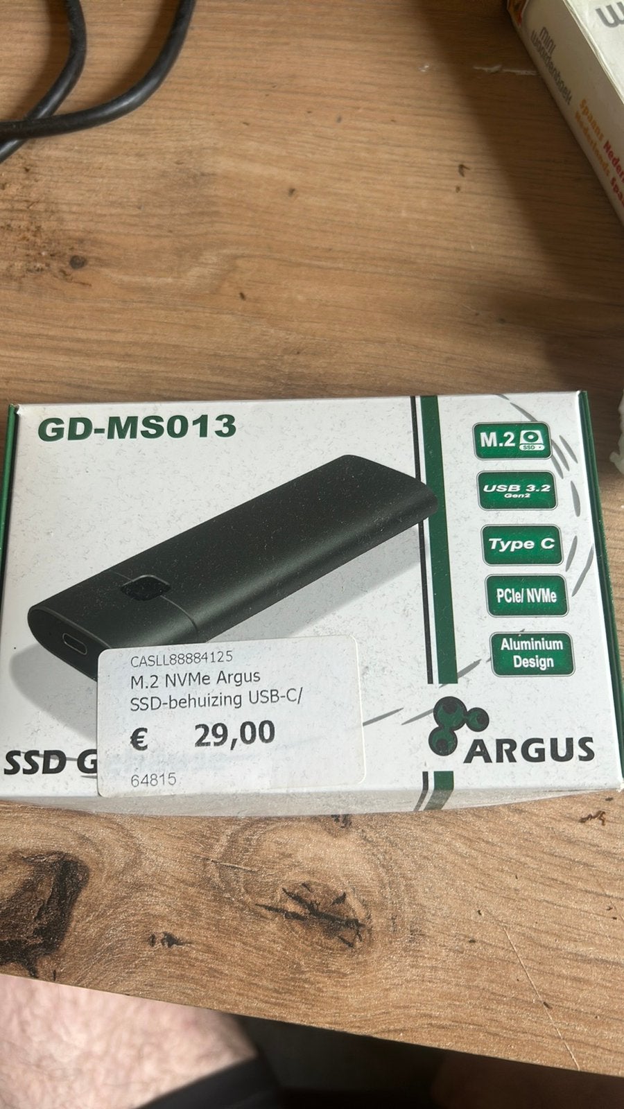 Ssd behuizing argus, Enlèvement, Neuf