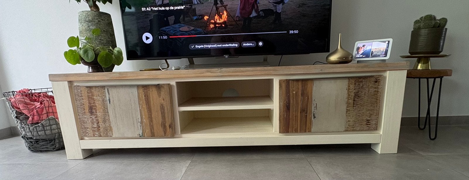 Audio meubel, Huis en Inrichting, Kasten |Televisiemeubels, Ophalen, Gebruikt, 150 tot 200 cm, Minder dan 100 cm