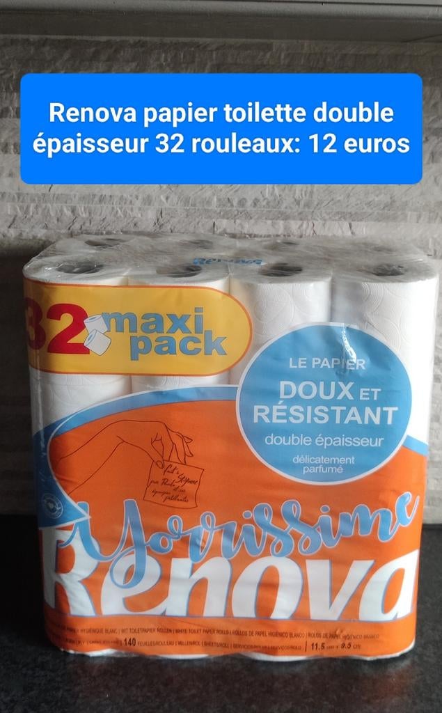 Renova toiletpapier met dubbele dikte 32 rollen, Ophalen