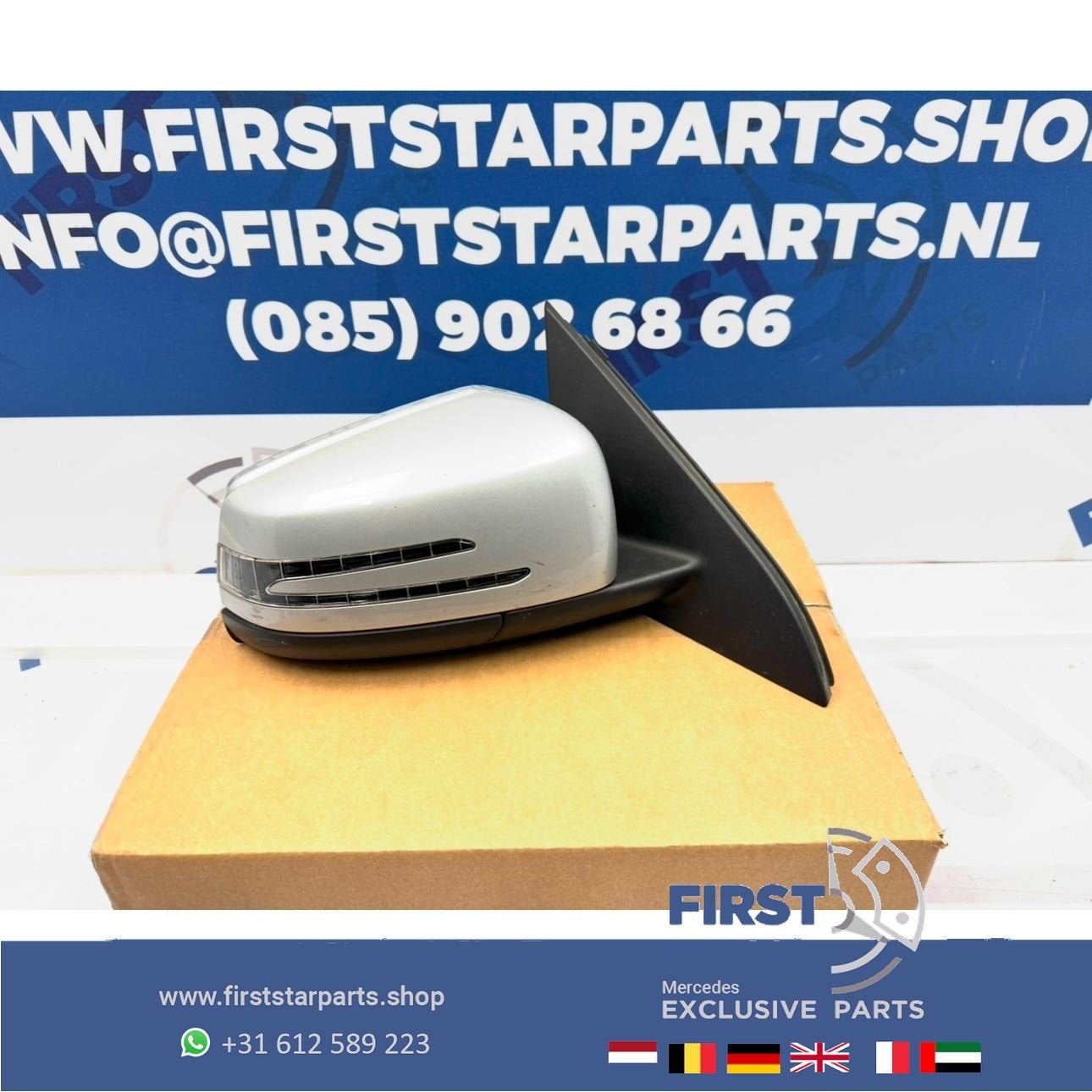 W176 A45 AMG spiegel rechts Mercedes A Klasse 2012-2019 ZWAR, Utilisé, -, -, Enlèvement ou Envoi