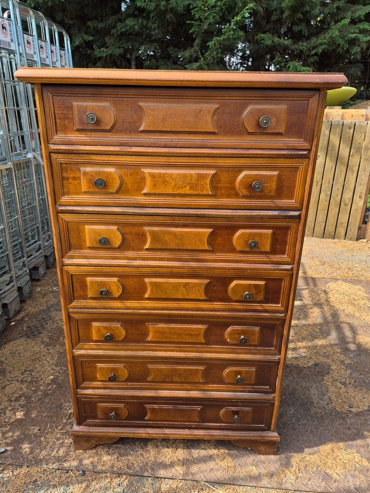 Houten ladekast met 7 laden, Huis en Inrichting, Woonaccessoires | Overige, Ophalen, Hout