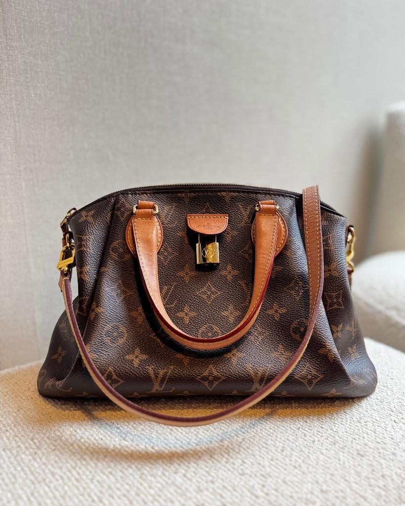 Louis Vuitton Rivoli Monogram Bag PM, Ophalen, Gebruikt, Bruin, Schoudertasje