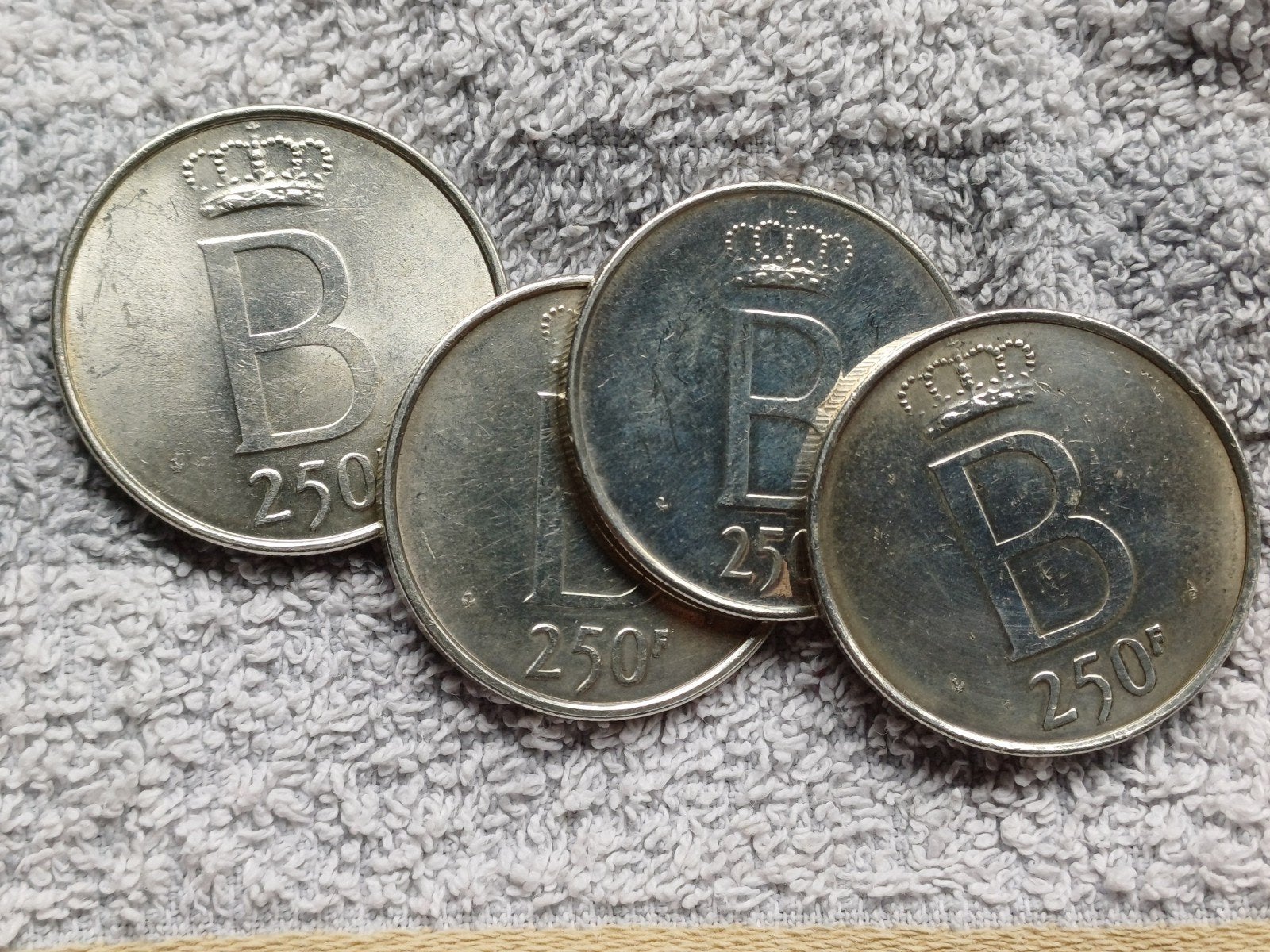 België 250 frank Boudewijn, Postzegels en Munten, Zilver, Ophalen of Verzenden, Losse munt, Zilver