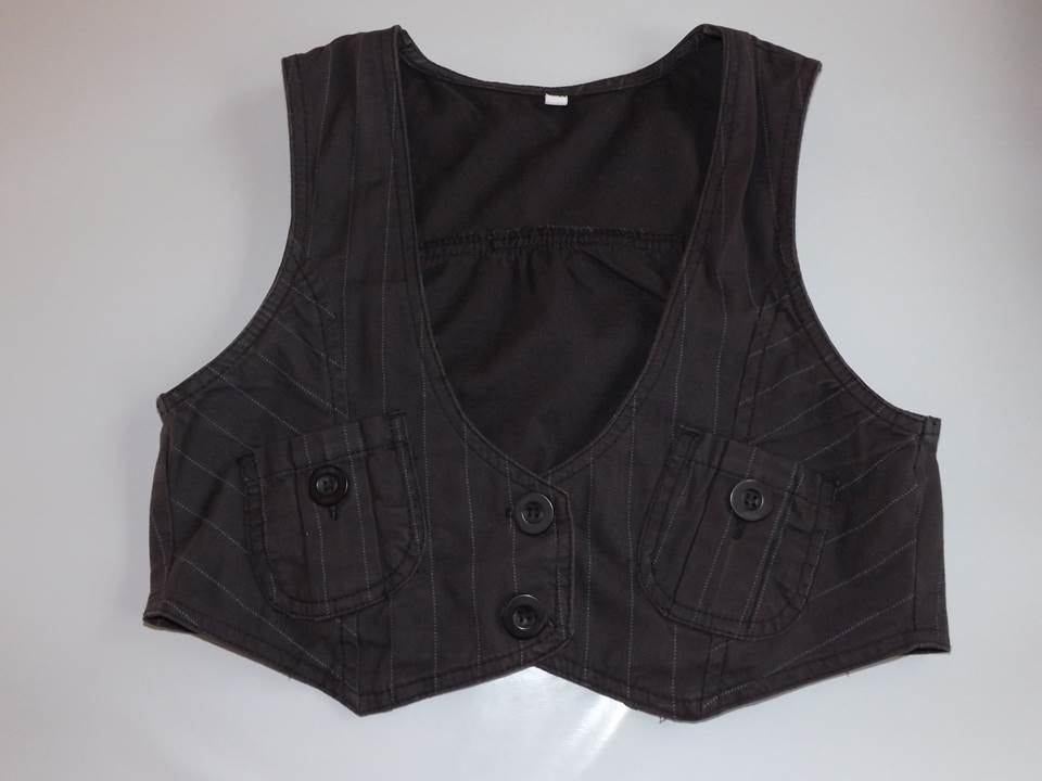 Gilet sans manches gris foncé taille 13 - 14 ans, Kinderen en Baby's, Kinderkleding | Maat 164, Ophalen of Verzenden, Zo goed als nieuw
