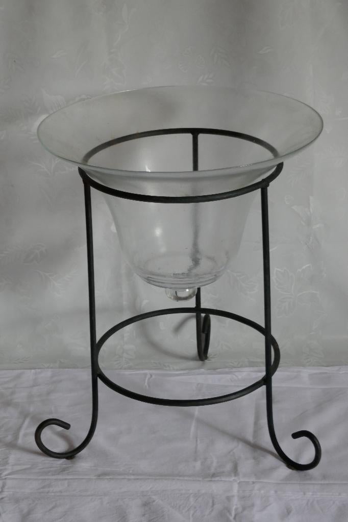 klokvaas, Ophalen, 50 tot 75 cm, Zwart, Glas