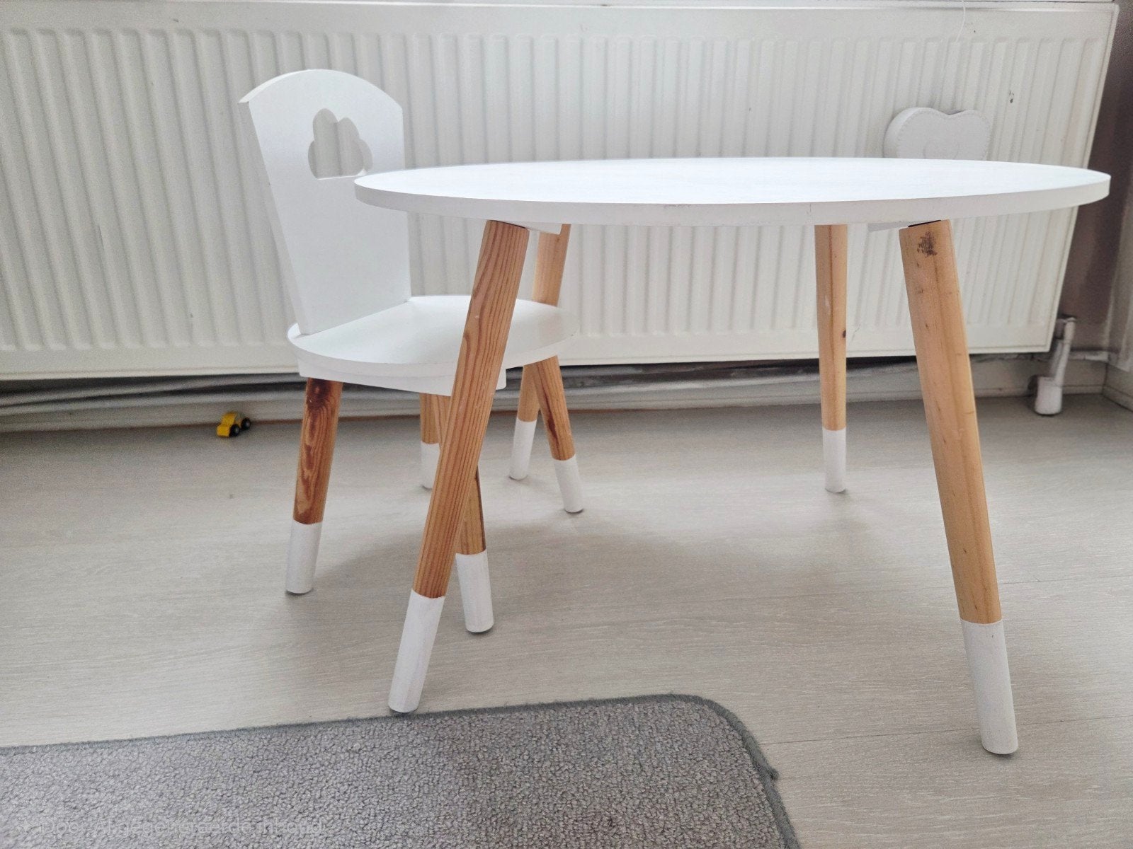 Kindertafel Hout met kinderstoel, Ophalen