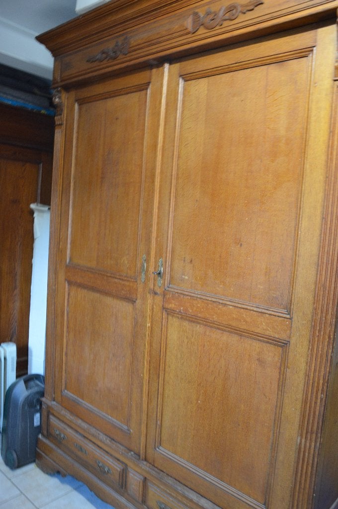 garde robe, Maison & Meubles, Enlèvement, Utilisé, 200 cm ou plus, Chêne