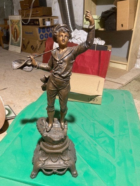 statue en cuivre, Antiquités & Art, Enlèvement, Bronze