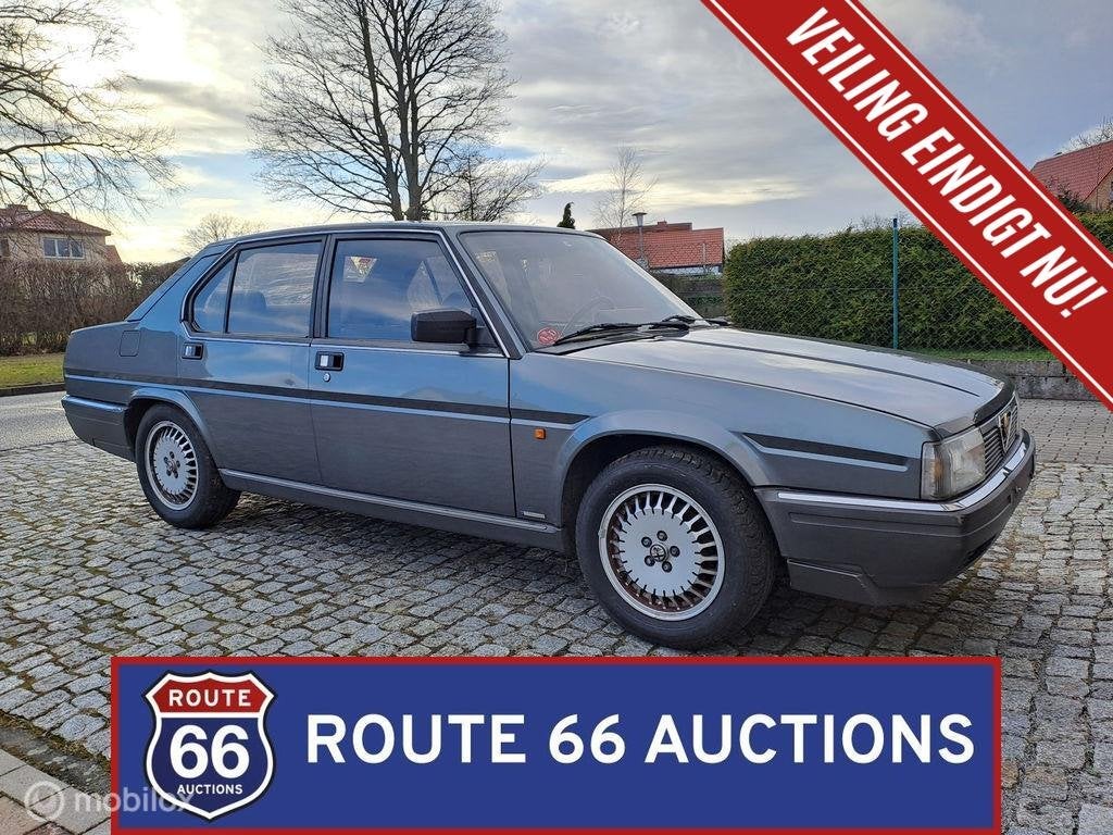 Alfa Romeo 90 2.5 V6 | 1986 | Route 66 Auctions, Autos, Achat, Entreprise, Boîte manuelle, Autre carrosserie