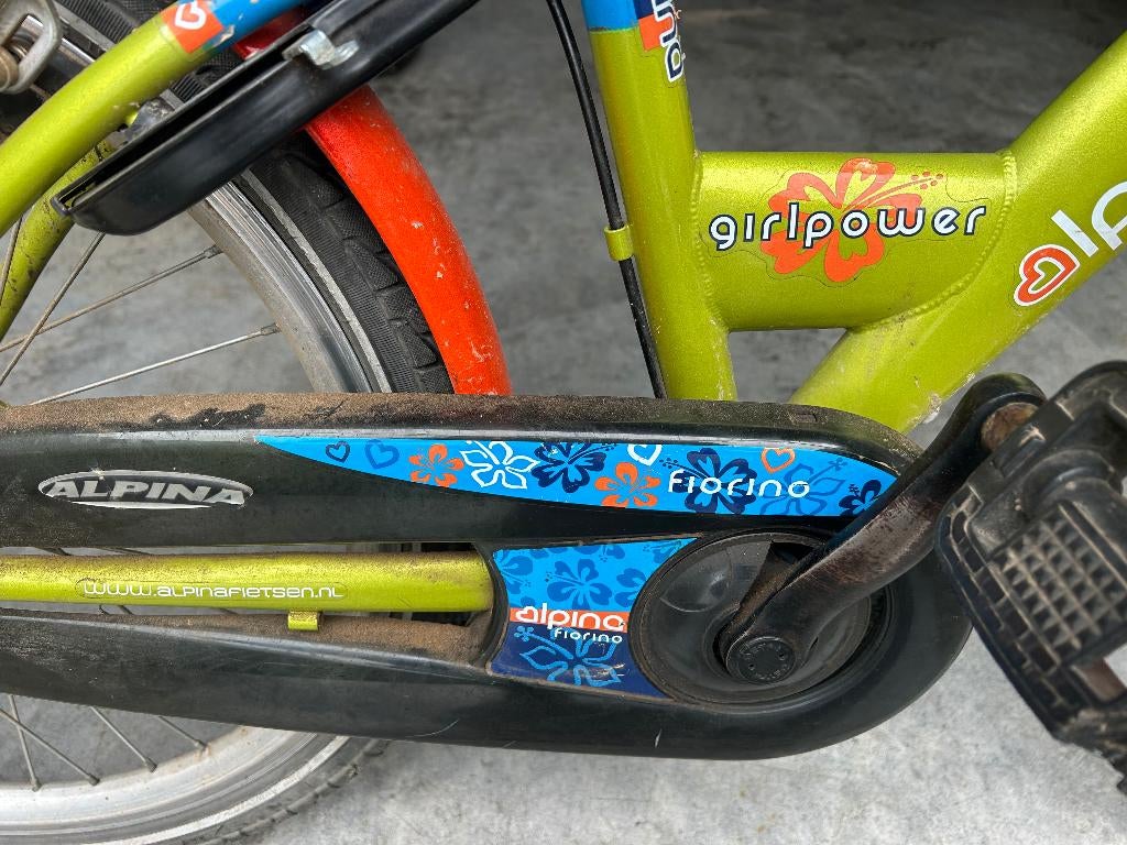 Meisjesfiets, Fietsen en Brommers, Fietsen | Meisjes, Ophalen, Gebruikt, 22 inch, Alpina Meisjesfiets