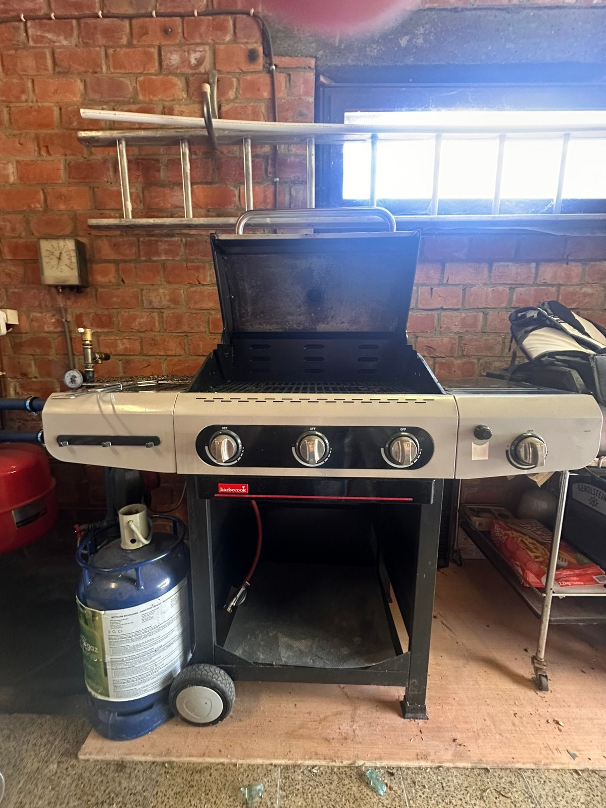 Barbecook gasbarbecue Siësta 310+gasfles, Enlèvement, Utilisé