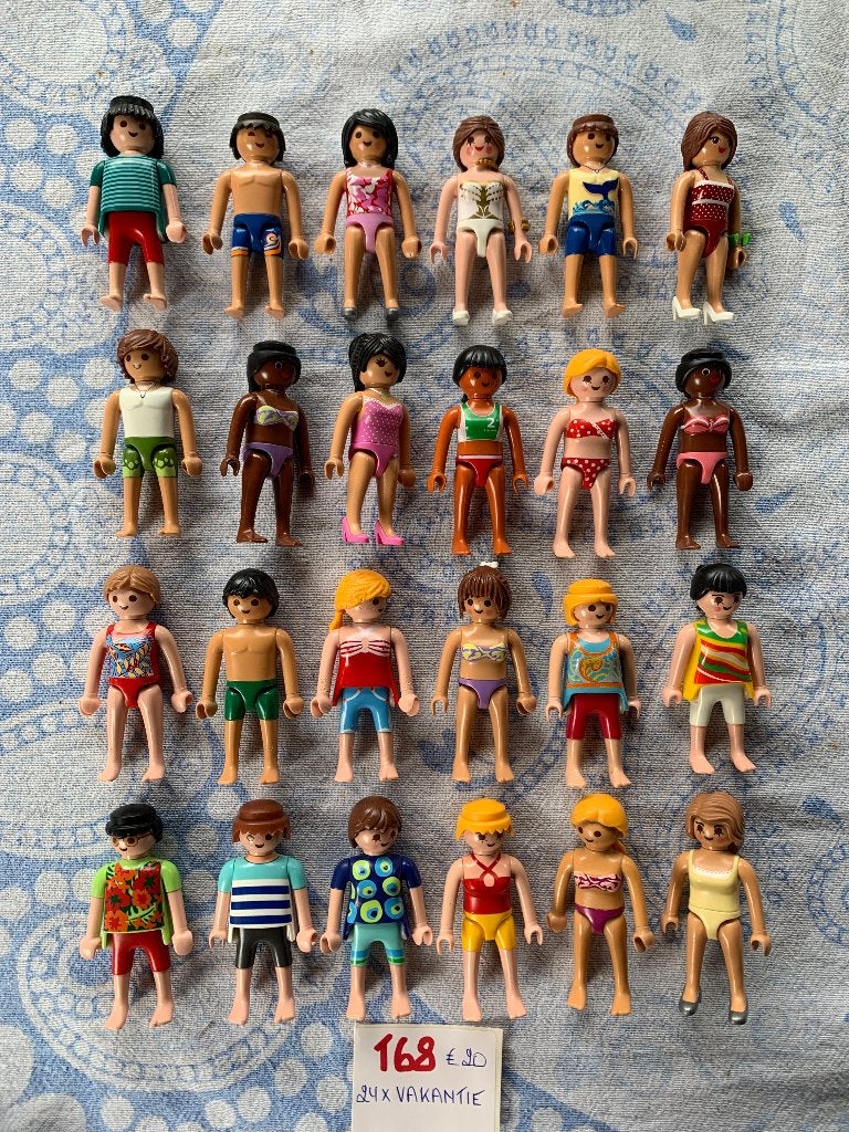 PLAYMOBIL: T68: 24 VAKANTIEFIGUREN, Losse onderdelen, Ophalen of Verzenden, Figuren, Summer fun