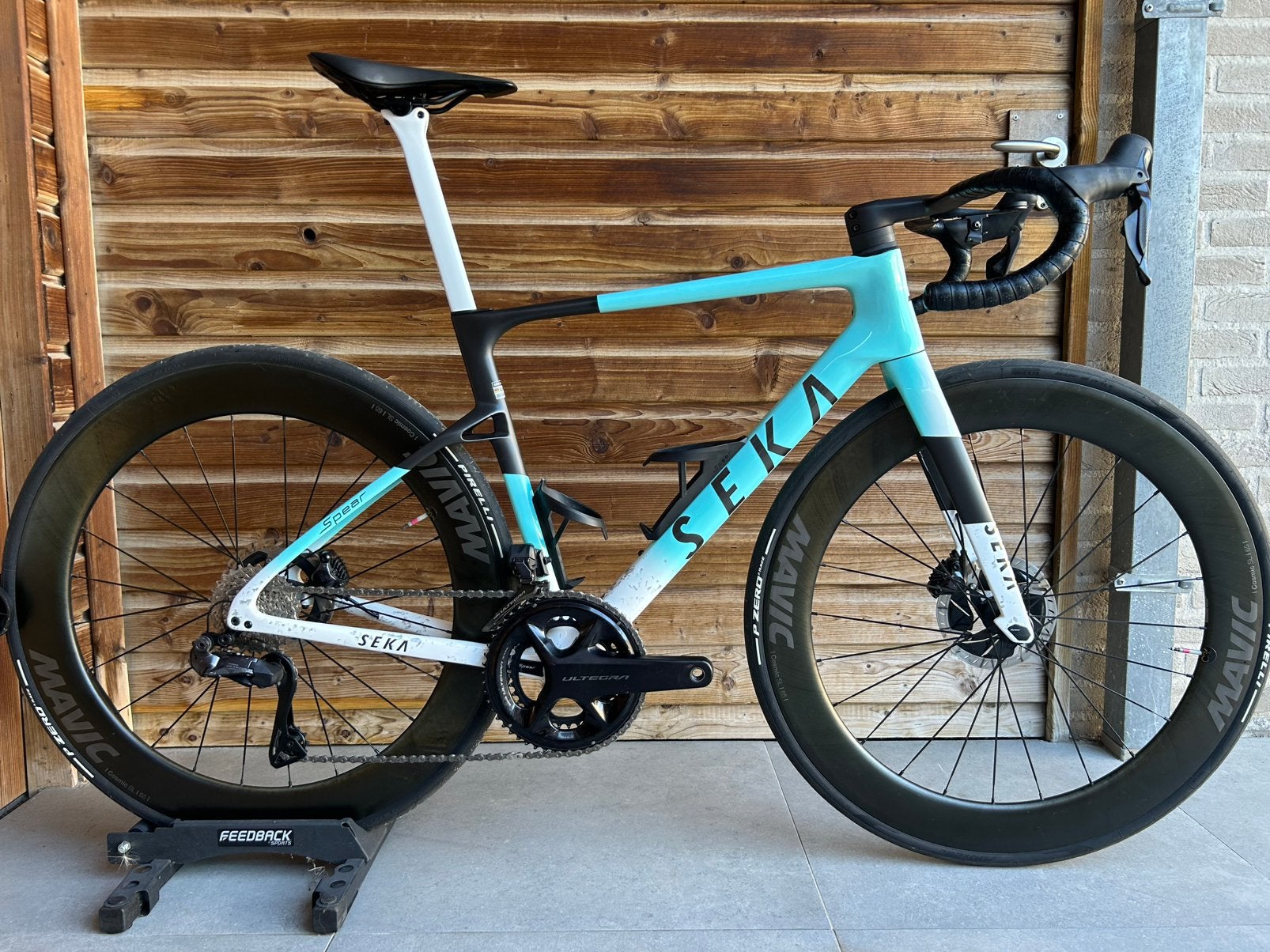 SEKA SPEAR Frosty Blue MR, Fietsen en Brommers, Fietsen | Racefietsen, Ophalen, Carbon, Heren, Zo goed als nieuw