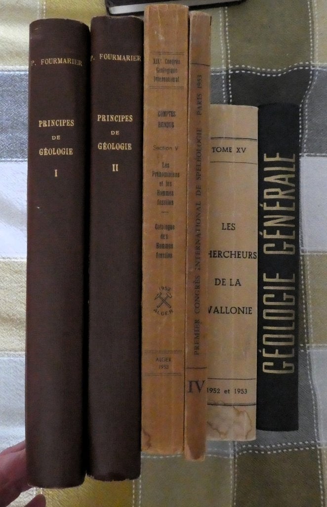 6 livres de géologie - spéléologie - archéologie, Enlèvement ou Envoi