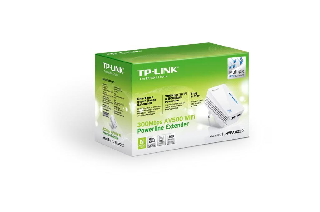 TP-Link 300 Mbps AV600 Wi-Fi Powerline extender TL-WPA4220, Ophalen of Verzenden, Zo goed als nieuw, TP-Link
