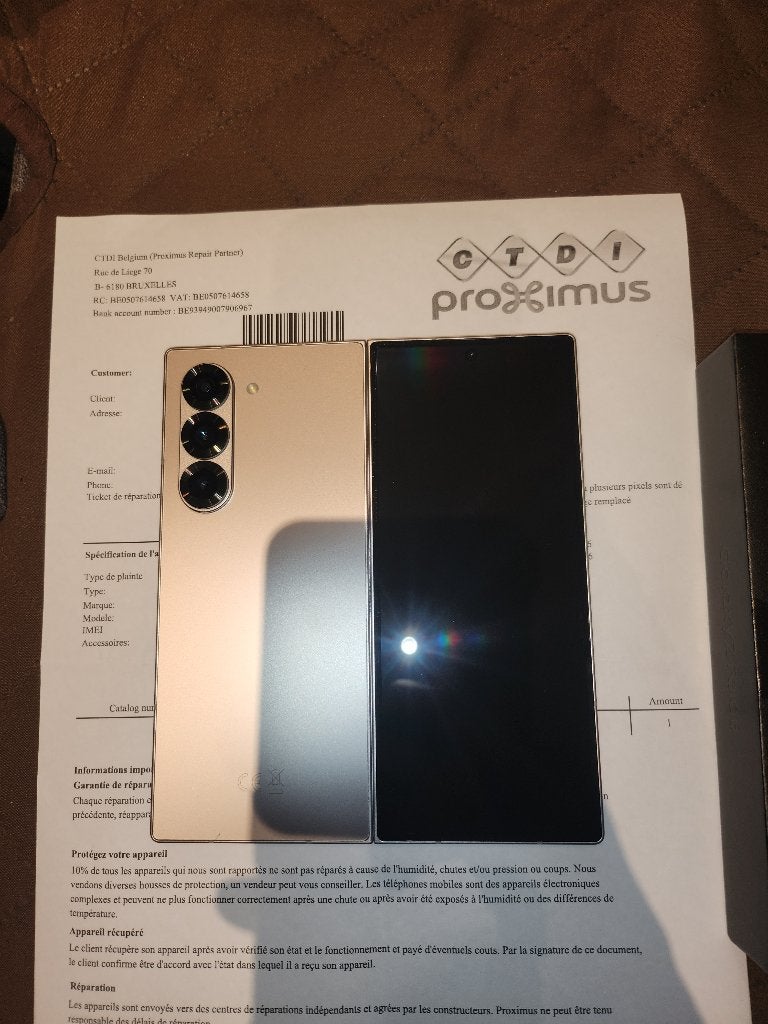Samsung Galaxy Z Fold6 256GB Silver, Telecommunicatie, Mobiele telefoons | Samsung, Ophalen of Verzenden, Zo goed als nieuw, Android OS