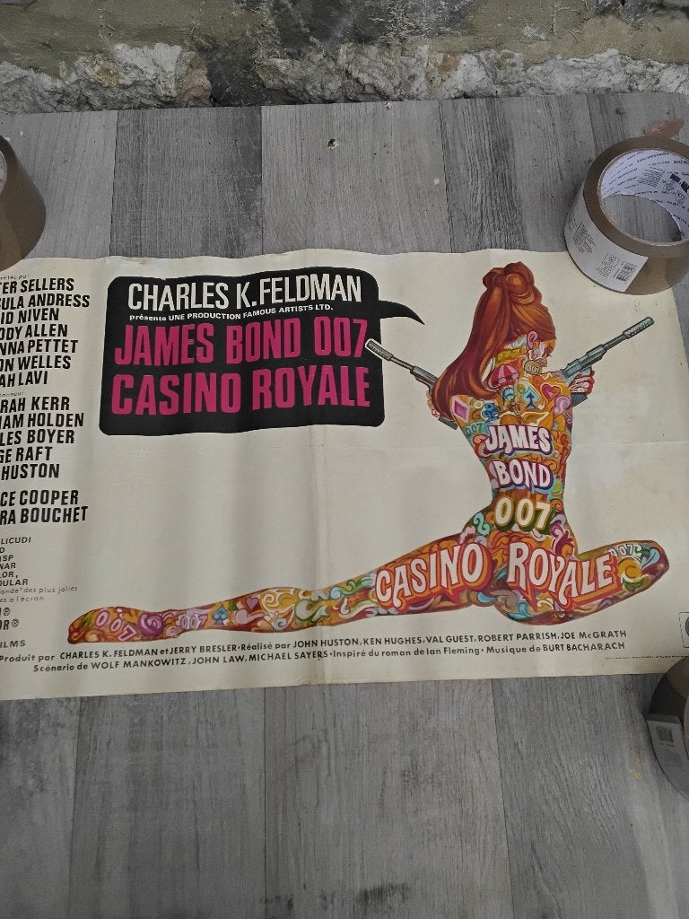 Ancienne affiche de cinema, Collections, Enlèvement ou Envoi, Utilisé, Film, Affiche
