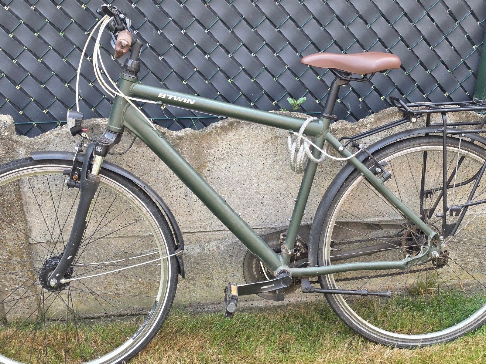 B'TWIN (Elops) Hoprider 500 herenfiets / sportieve stadsfiet, 28 inch, Gebruikt, Vering, Velgrem
