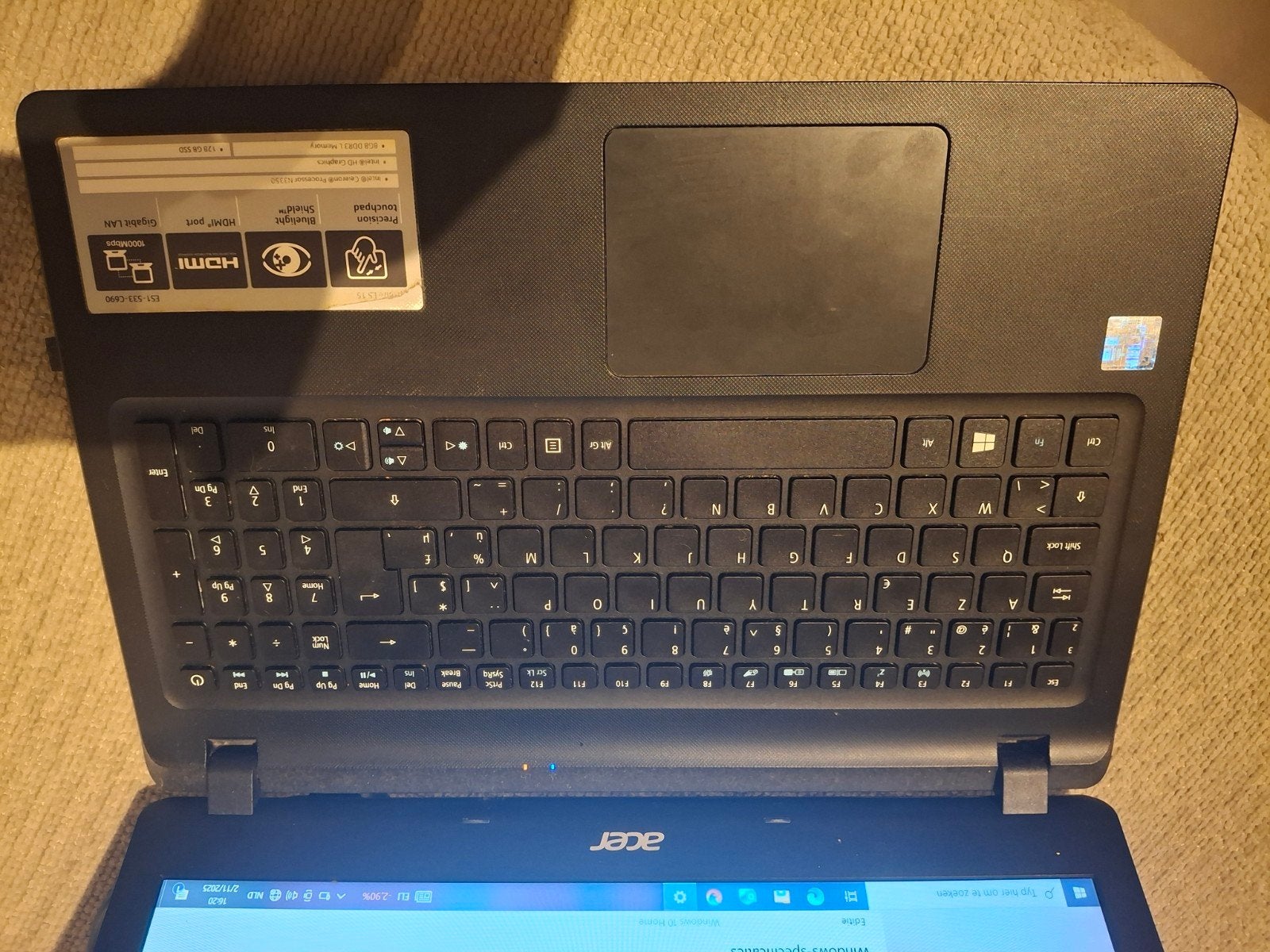 laptop acer, Computers en Software, Ophalen of Verzenden