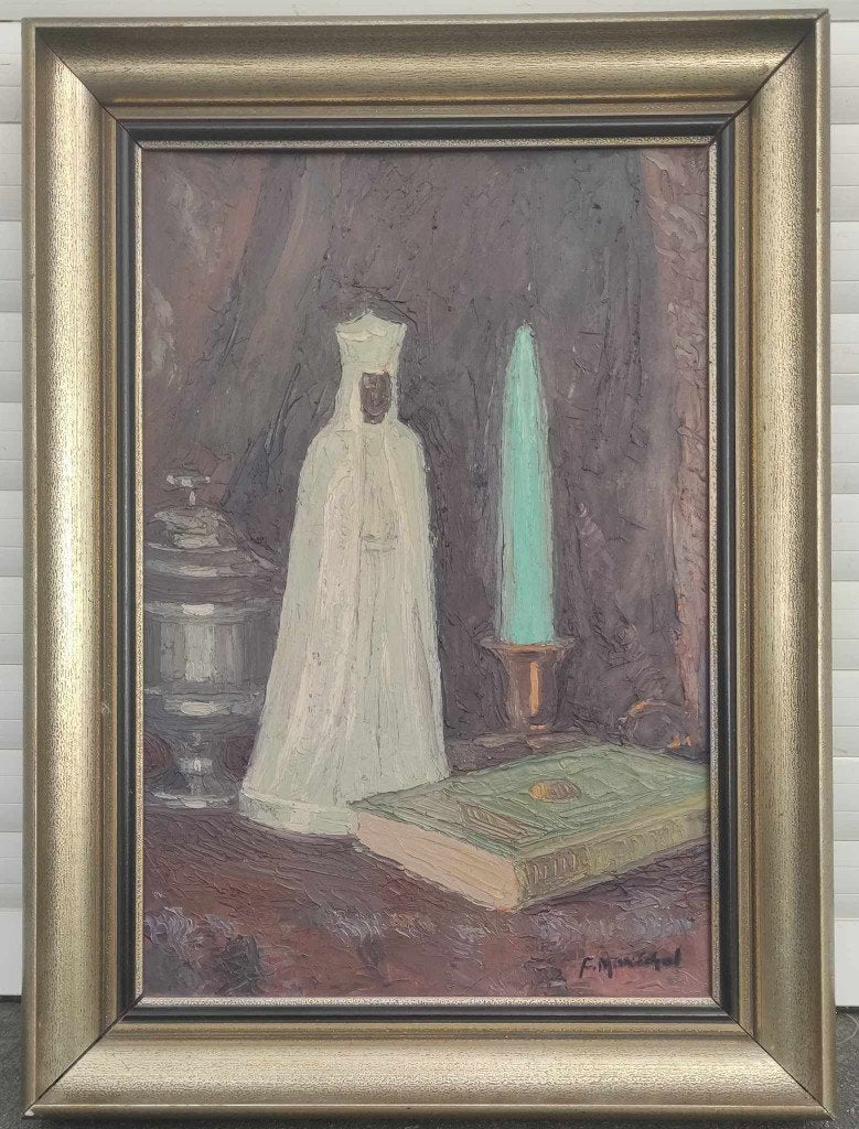 Huile sur panneau piété signe François marechal, Enlèvement ou Envoi, Toile
