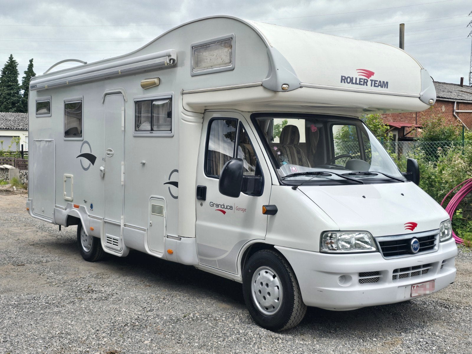 Fiât ducato Rolleteam granduca garage, Caravanes & Camping, Camping-cars, 6 à 7 mètres, Toilette à cassette, Boîte manuelle, Jusqu'à 6
