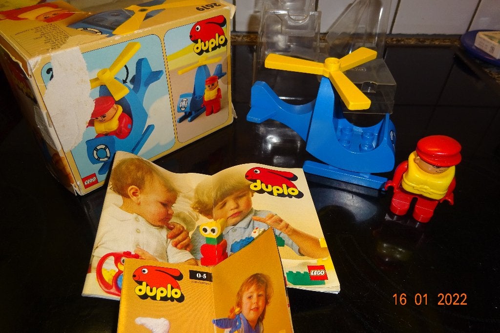 Duplo reddings helicopter retro 2619*VOLLEDIG* Uitgave 1984, Kinderen en Baby's, Speelgoed | Duplo en Lego, Duplo, Ophalen of Verzenden