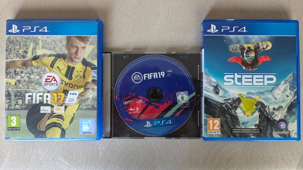 Pack de jeux de sport PS4 : Steep, FIFA, Enlèvement ou Envoi, 2 joueurs, Utilisé, À partir de 3 ans