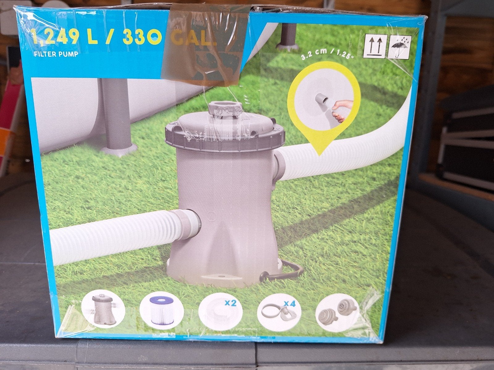 Bestway filterpomp 1249l/u, Ophalen, Zo goed als nieuw, Filter
