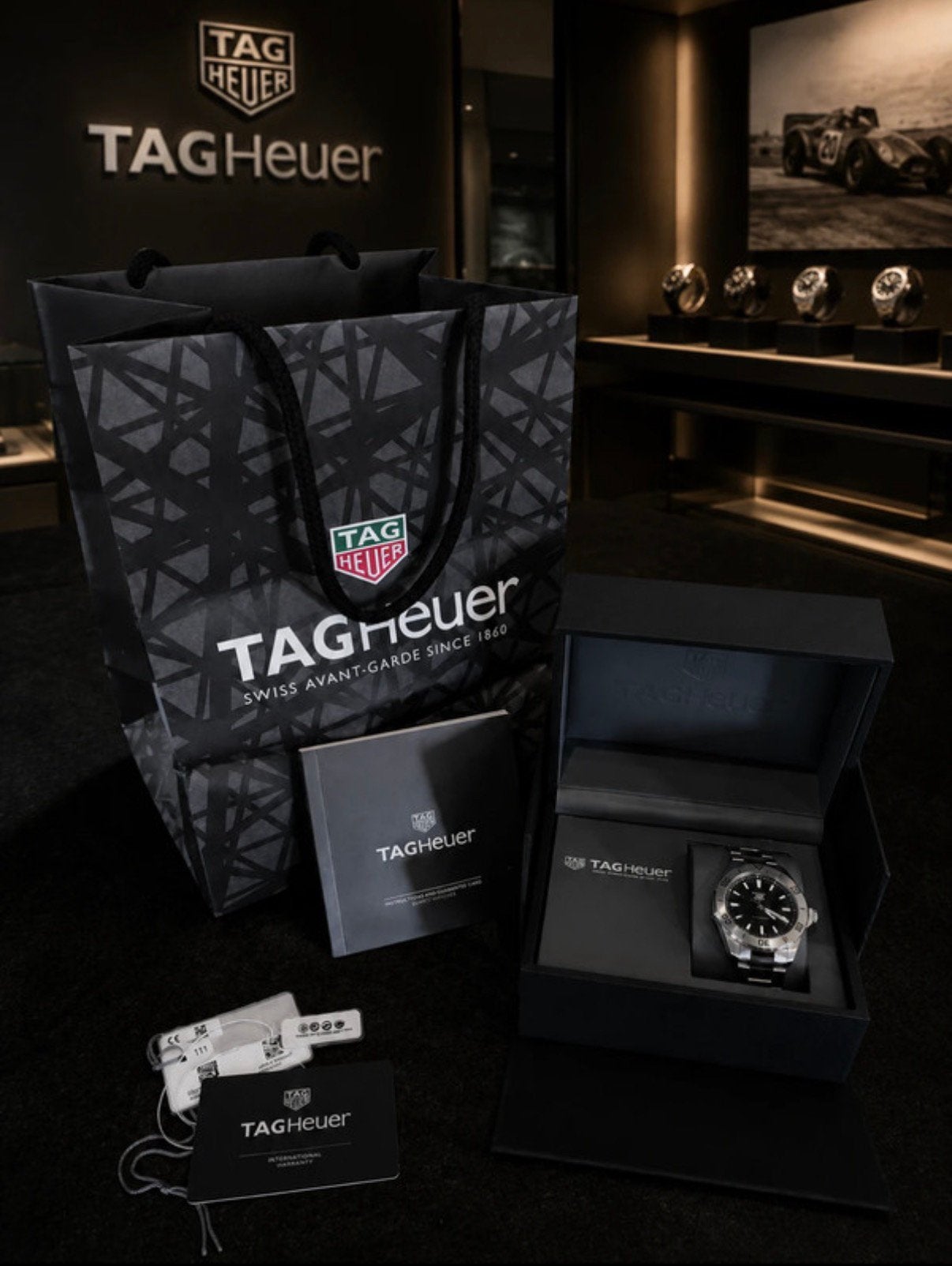 TAG Heuer Aquaracer Professional 200, Handtassen en Accessoires, Horloges | Heren, Ophalen, Zo goed als nieuw, Staal, TAG Heuer