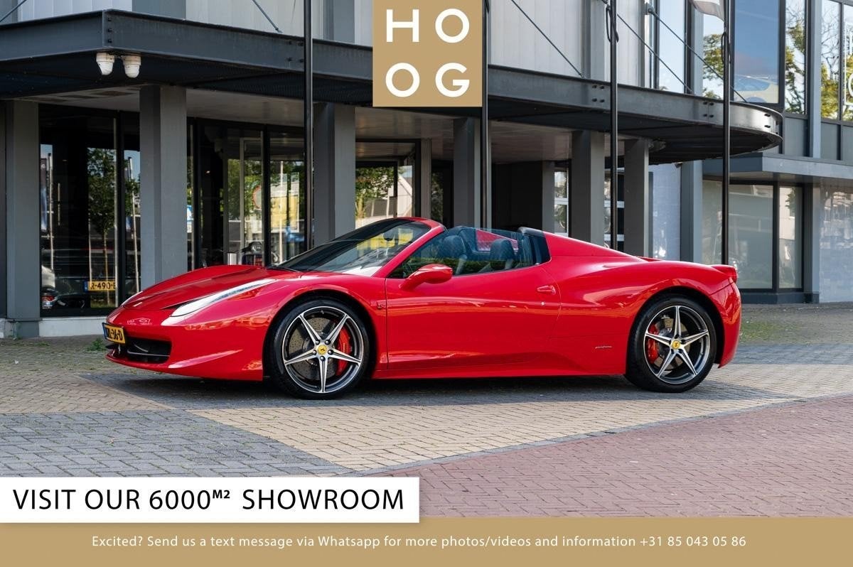 Ferrari 458 4.5 V8 SPIDER HELE (bj 2013, automaat), Auto's, Automaat, Euro 5, Gebruikt, Overige kleuren