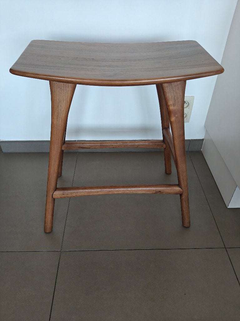 2 Barkrukken Ethnicraft Osso, Ophalen, Gebruikt, Hout, 30 tot 60 cm