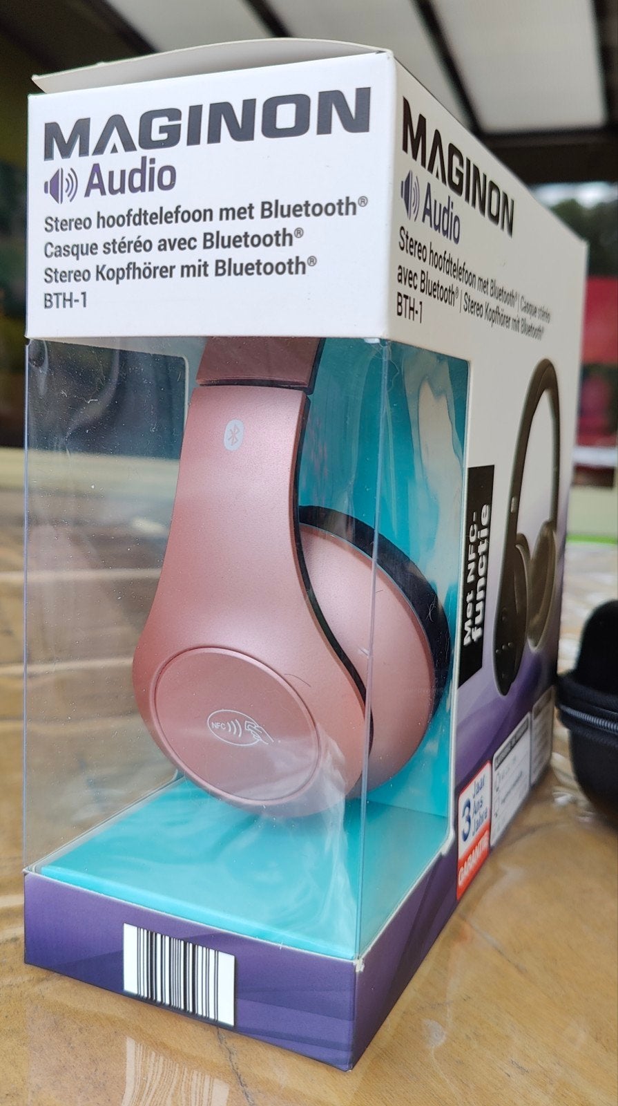 koptelefoon  NFC BLUETOOTH, Overige merken, Bluetooth, Roze, Ophalen of Verzenden