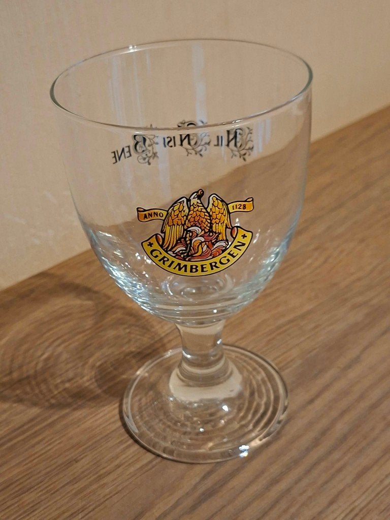 Grimbergen Bierglas / Nil Nisi Bene, Enlèvement ou Envoi, Comme neuf, Verre à bière